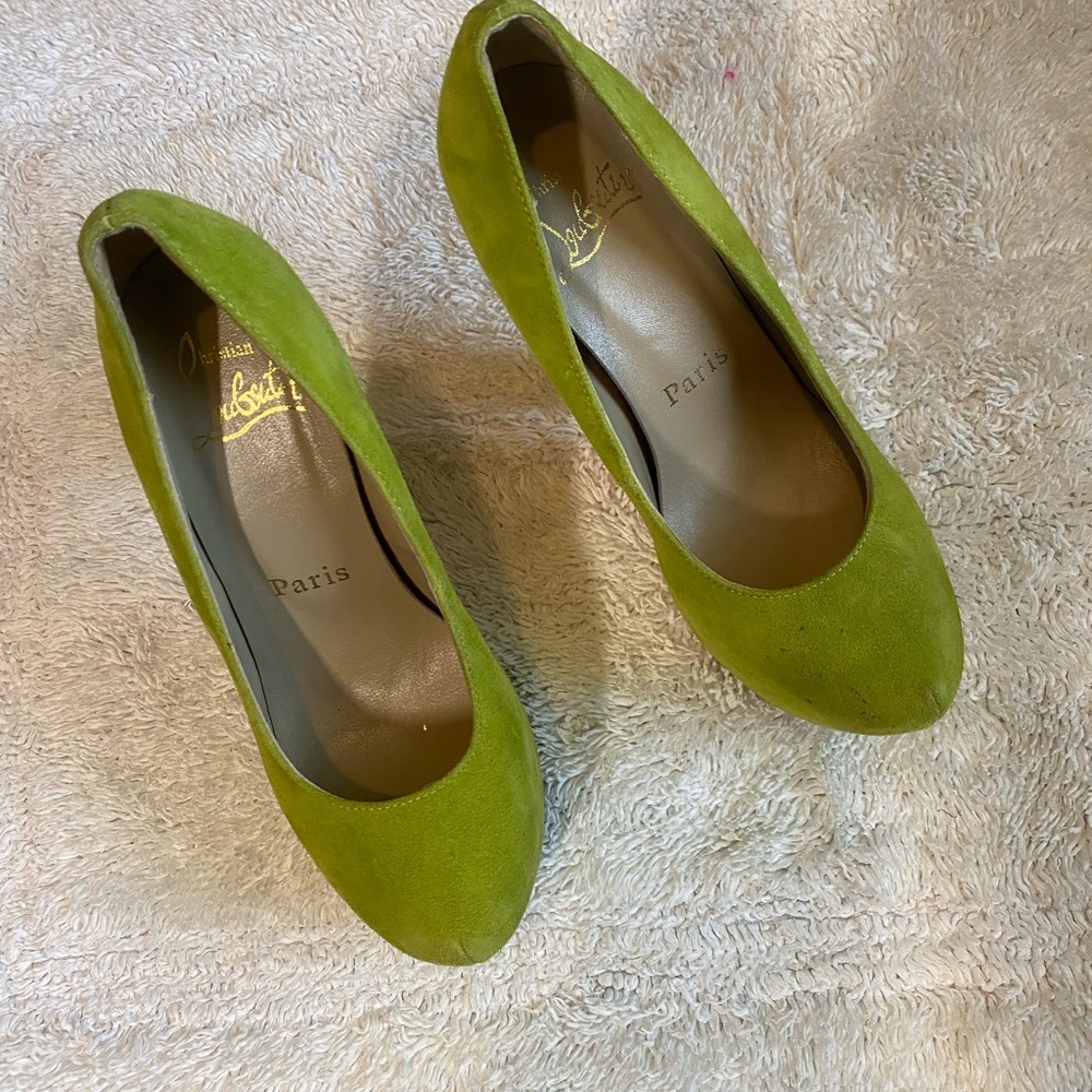 Christian Louboutin Green Heels